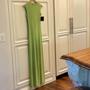 Norma Kamali sleeveless jumpsuit size XS/34. Color Gemini Green